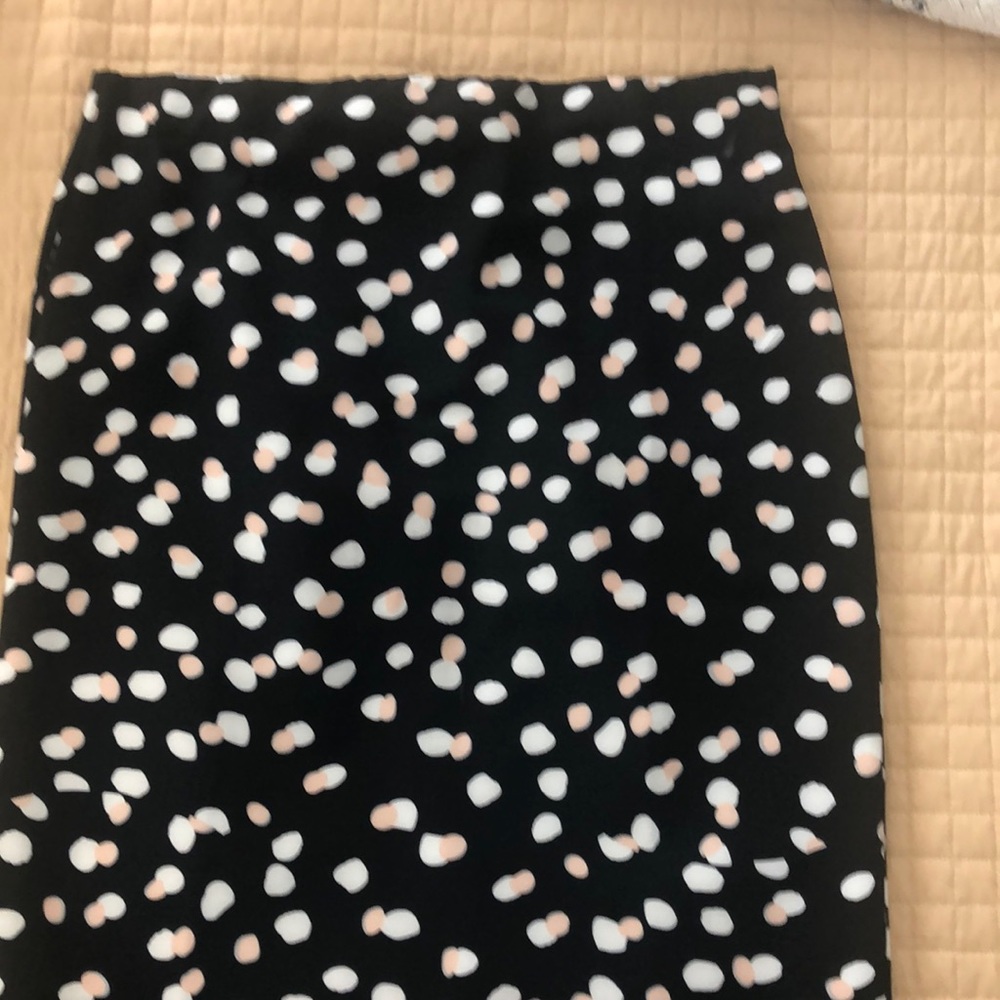 Polka dot pencil skirt